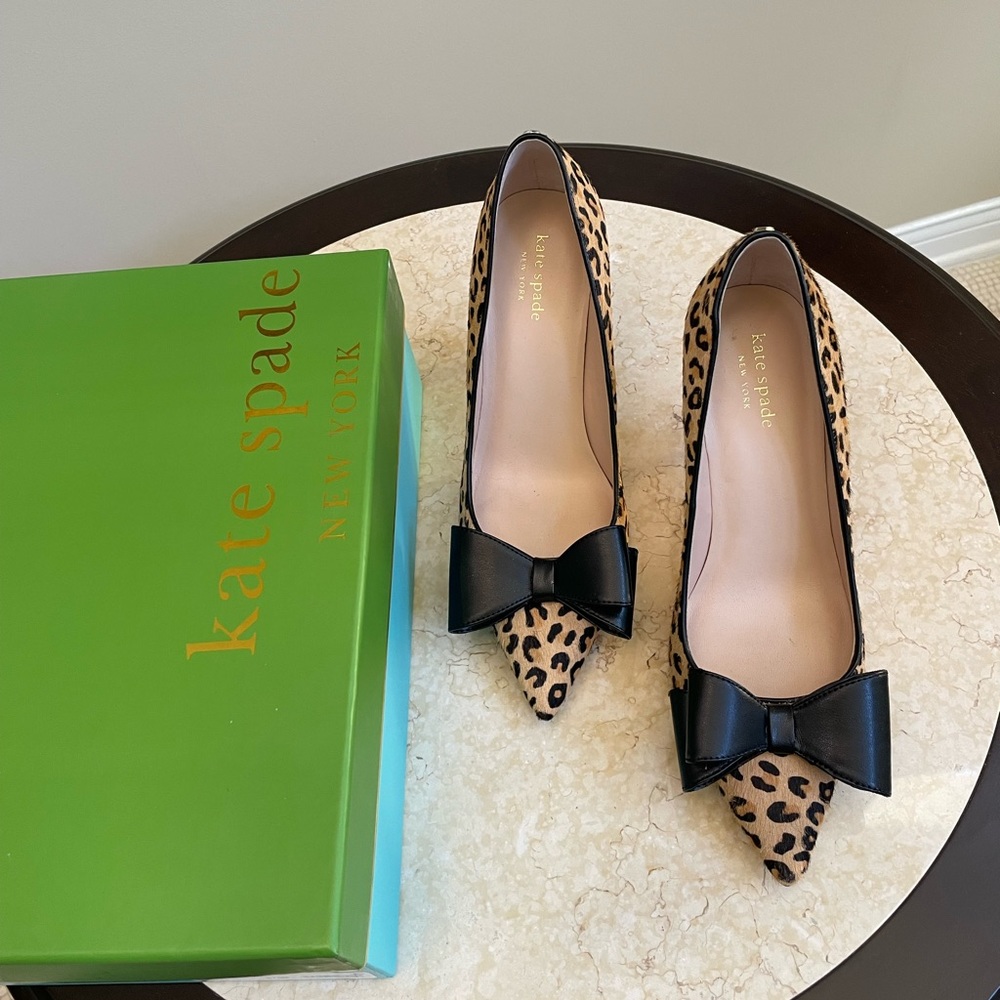 Kate Spade Cheetah Print Pointed Toe Heels